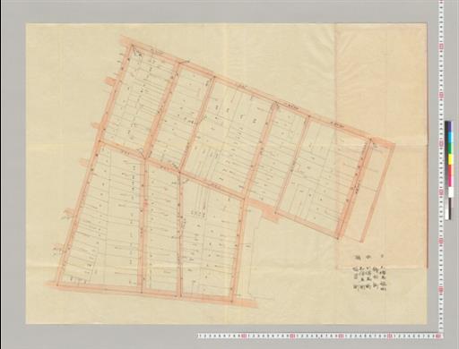 日本橋区大伝馬塩町・鉄砲町・小伝馬町・大伝馬町 上水樋線之図