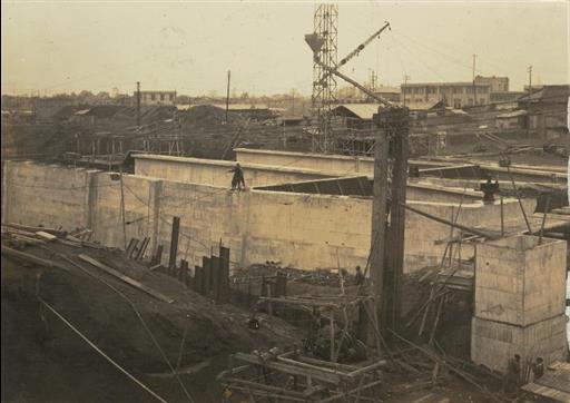 【金町浄水場】応急拡張工事風景