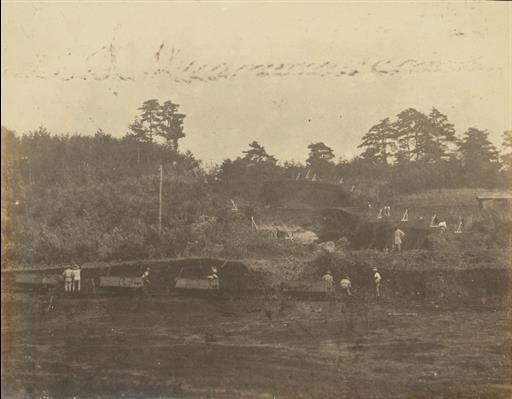 【村山貯水池】上堰堤中心工事