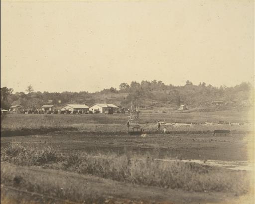 【村山貯水池】下堰堤工事