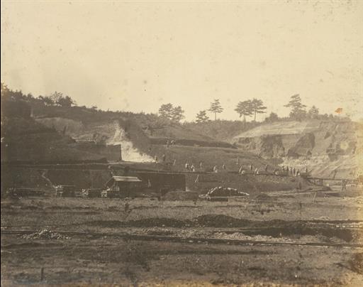 【村山貯水池】上堰堤工事