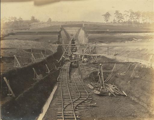 【村山貯水池】下堰堤工事