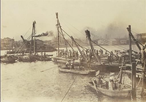 【その他】鉄管敷設作業 勝鬨ノ渡付近