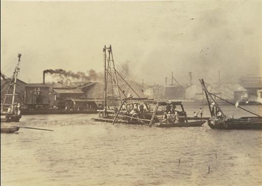 【その他】鉄管ジョイント作業 勝鬨ノ渡付近