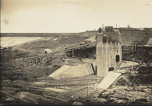 【山口貯水池】取水塔付近の工事