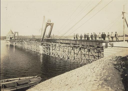 【山口貯水池】取水塔管理橋の工事