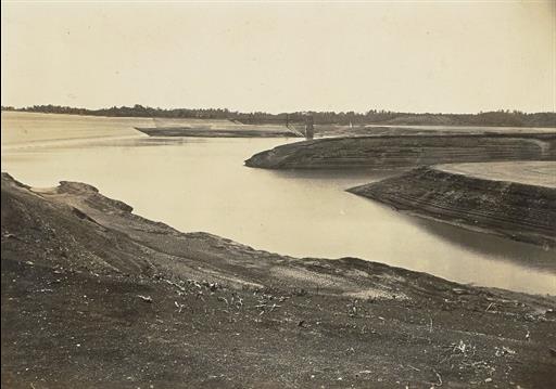 【山口貯水池】昭和15年6月 渇水