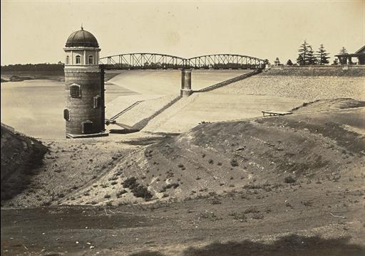 【村山貯水池】下貯水池 昭和15年6月 渇水