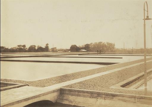 【金町浄水場】沈澱池一部