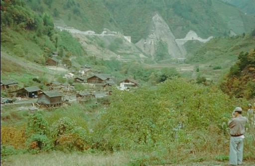 【小河内貯水池】川野部落と付替道路