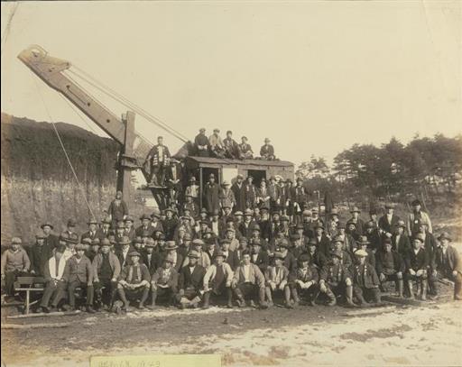 【山口貯水池】集合写真 盛土北岸土取場
