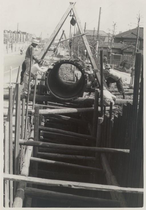 【工事写真】八〇〇粍管工事現場