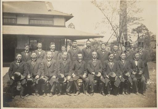 【淀橋浄水場】皇太子殿下淀橋浄水所 行啓の日 還啓後記念撮影