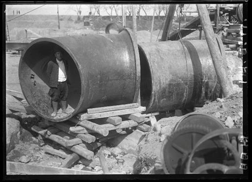 【金町浄水場】拡張工事1800ミリ鋳鉄管曲管敷設工事