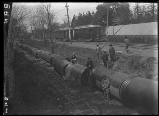 【その他】和田堀新宿線鉄管敷設工事参宮付近